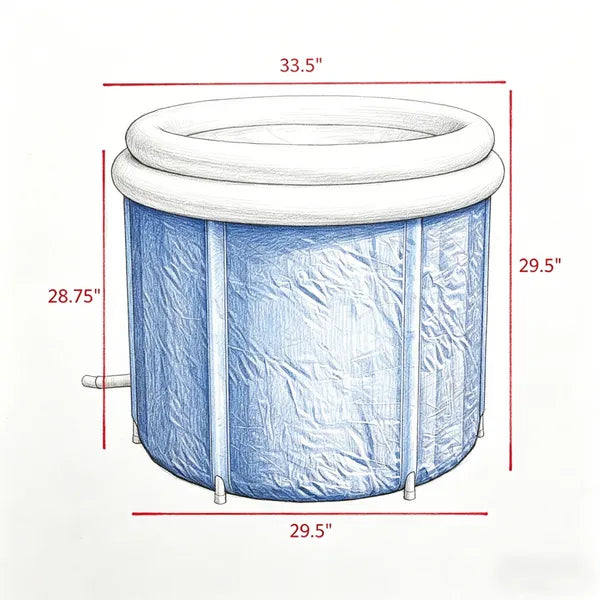 Portable Ice Bath Cold Water Therapy Tub