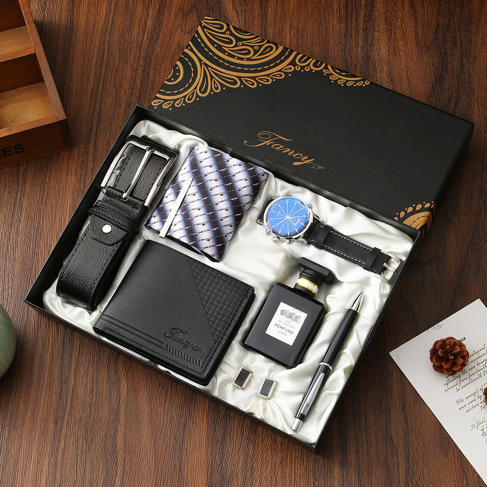 Mens Leather Wallet Belt Watch And Sunglasses As Gift Items