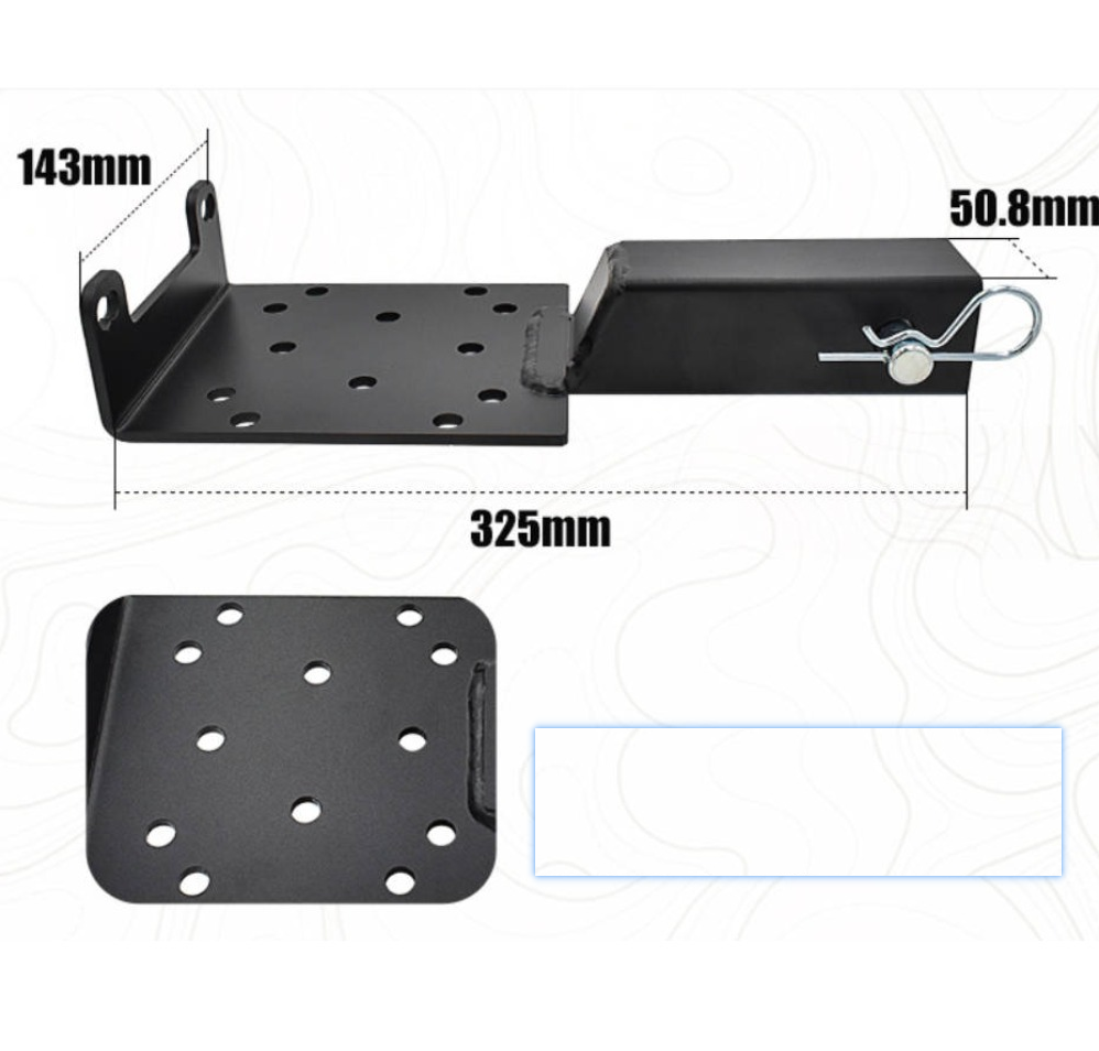 Support pan European shipping--Universal Trailer Hitch Winch Mounting Plate Hitch Winch Bracket Winch Mounting For ATV UTV SUV Truck Pickup Lawn Garden Equipment