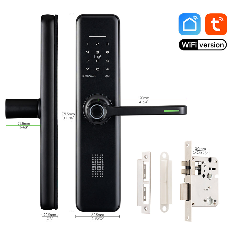 Sumus Electronic Door Handle Chip Card Best NFC Fingerprint Wireless Smart Home Office Lock