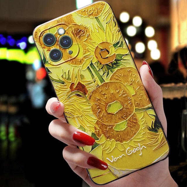 Van Gogh Starry Sky Mobile Phone Shell Stereoscopic
