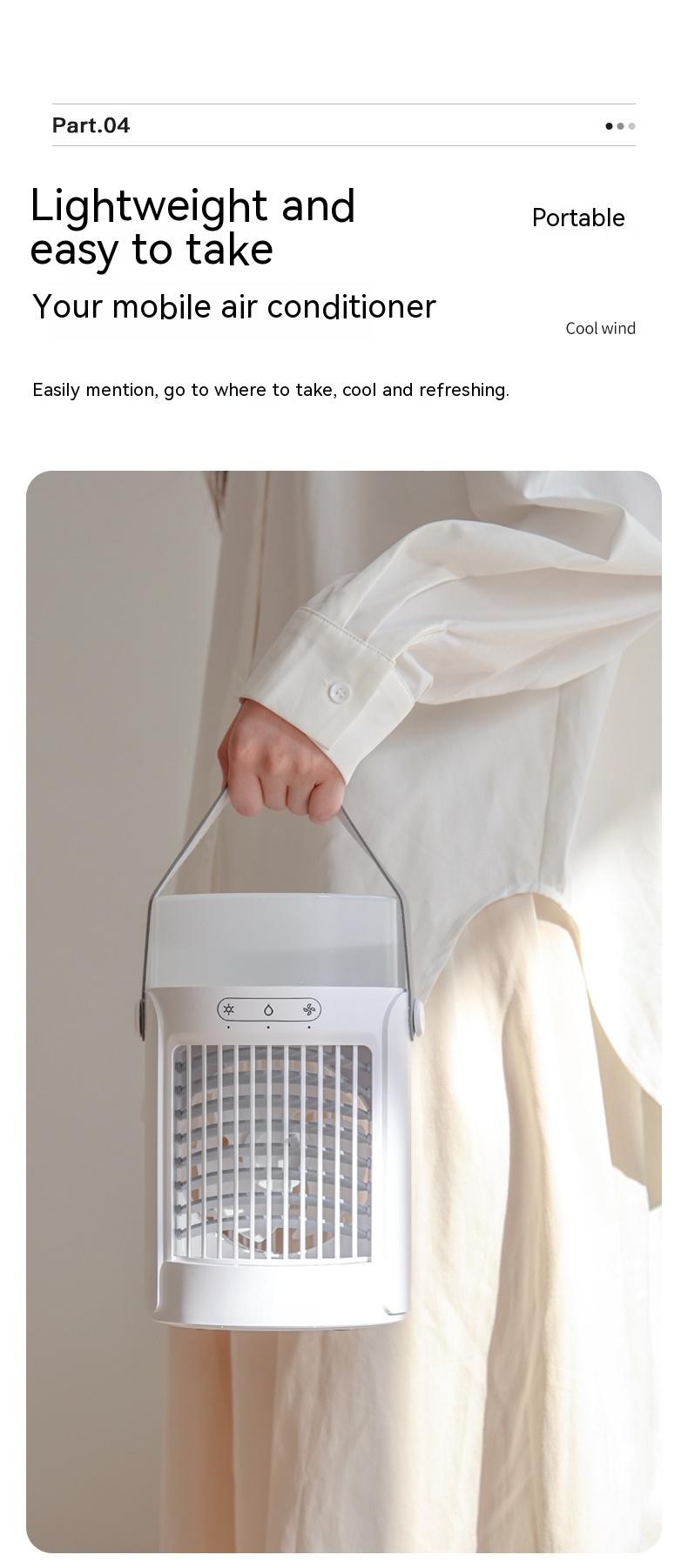 Rechargeable Desktop Wind Atomization Cooling Little Fan