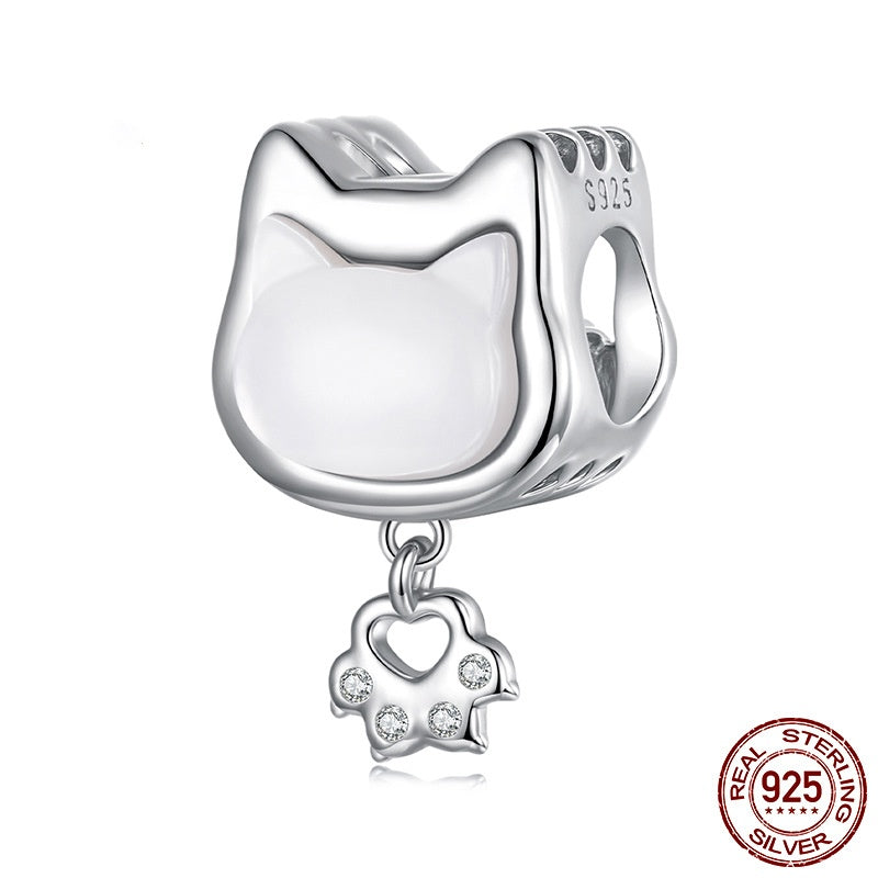 Diy Beaded Jewelry Accessories S925 Sterling Silver Beads