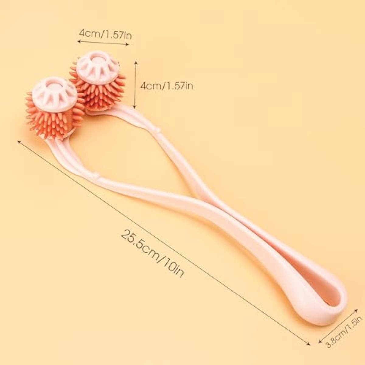 Pet Grooming Tool, Pink Cat Massager Roller With Scroll Wheel For Head And Face Massage