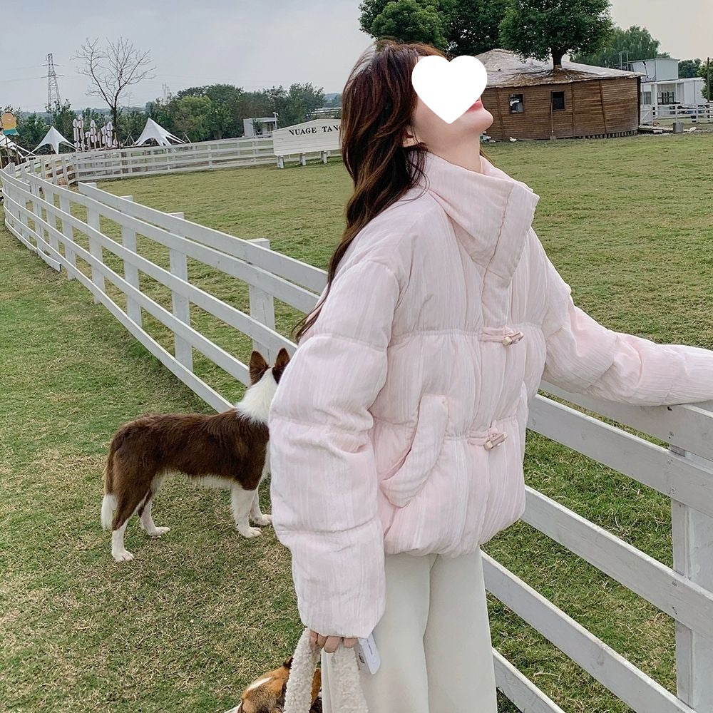 Korean-style Mandarin-collar Cotton Coats Exude Both Opulent Elegance And Traditional Chinese Charm
