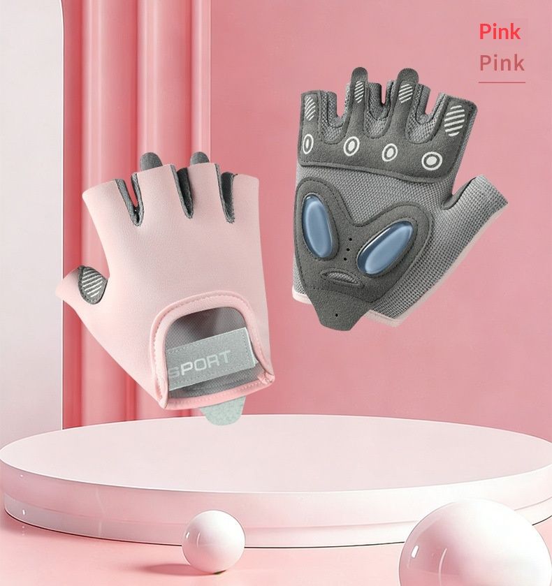 Fashionable Sports Gloves, Fitness Gloves For Men And Women, Cycling Fitness Anti-Wear Gloves, Silicone Protective Fingerless Yoga Gloves