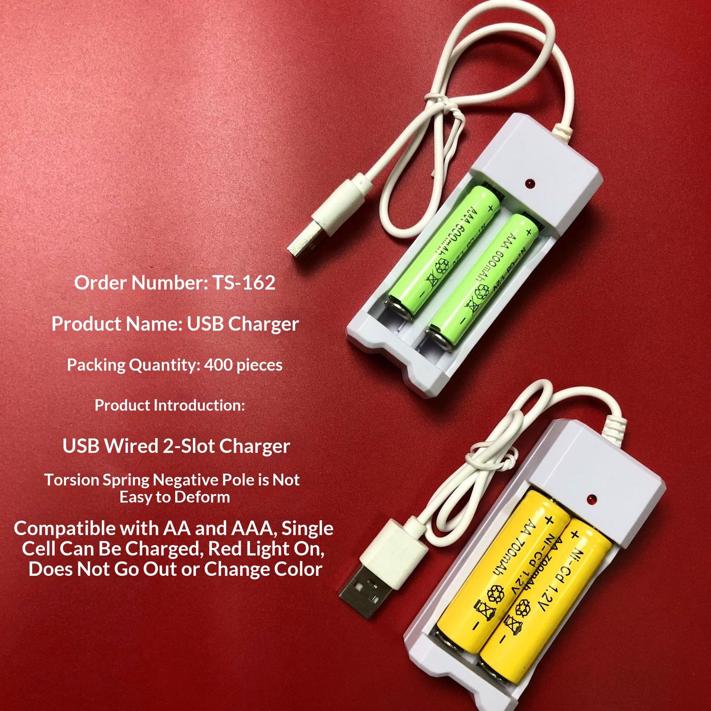 2-seat 3-seat 4-seat USB Battery Charging Dock