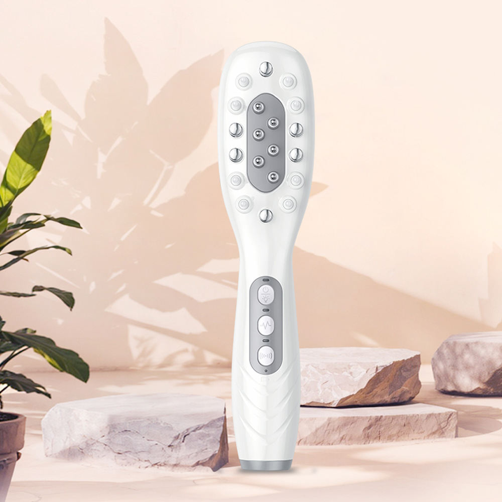 High Frequency Import Color Light Hair Care Micro Current Massage Comb