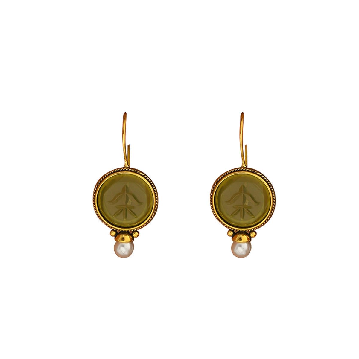 2026 New Arrival Hot Selling Cross-border European American Women Earrings, Geometric Inlaid Green Cubic Zirconia Stud Earrings, Versatile High-end Ear Jewelry