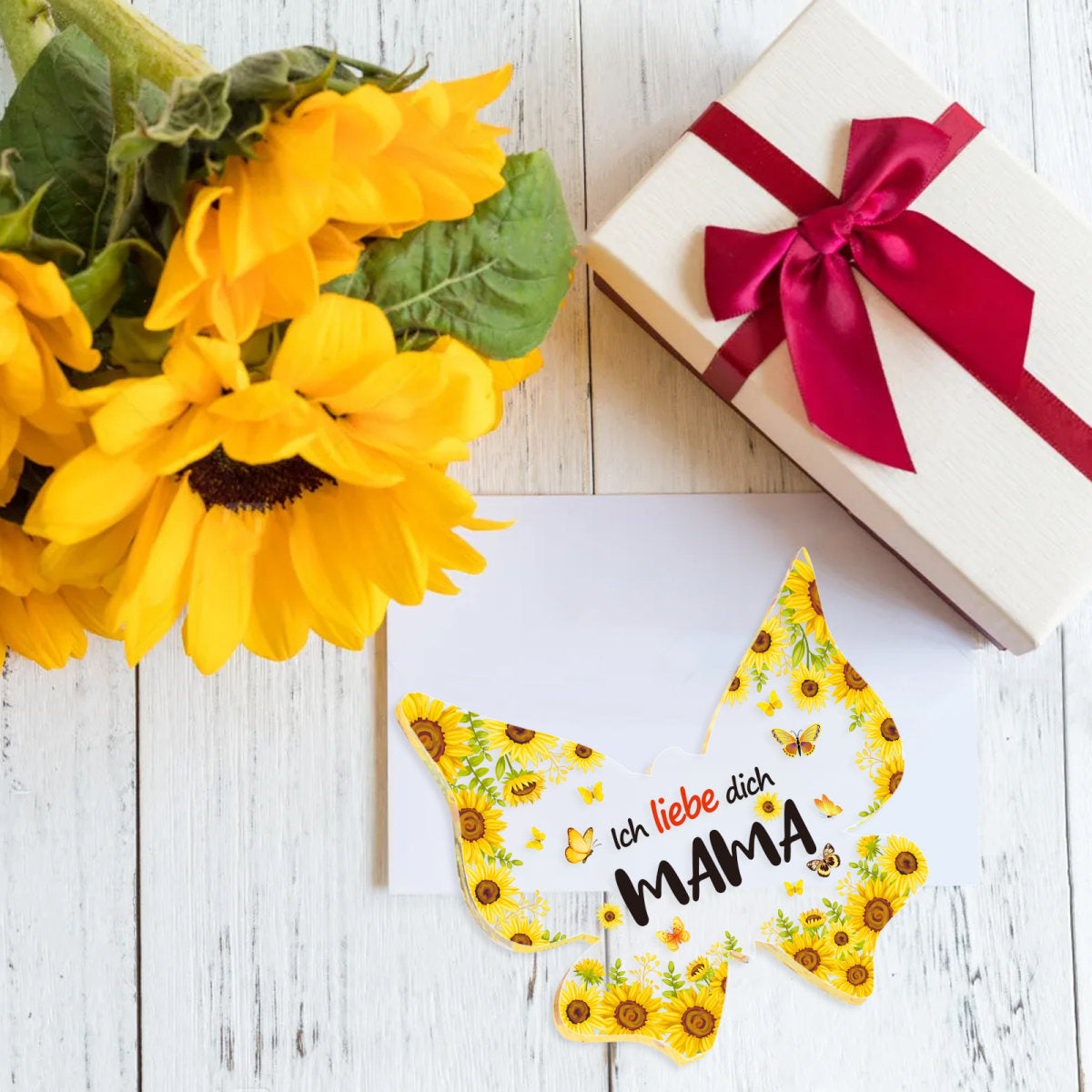 MAMA Butterfly Acrylic Figurine For Room Decor, Gift Idea For Special Occasions And Party Decorations