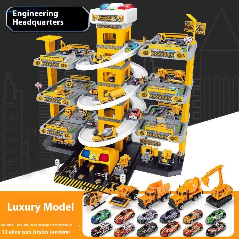 Electric Rail Car Parking Lot Children's Toys