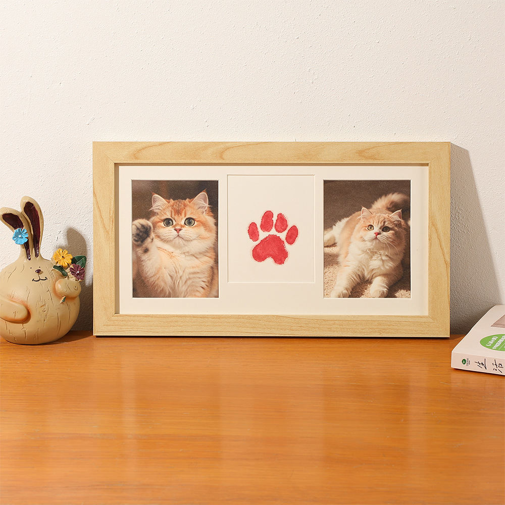 Pet Paw Print Keepsake Photo Frame