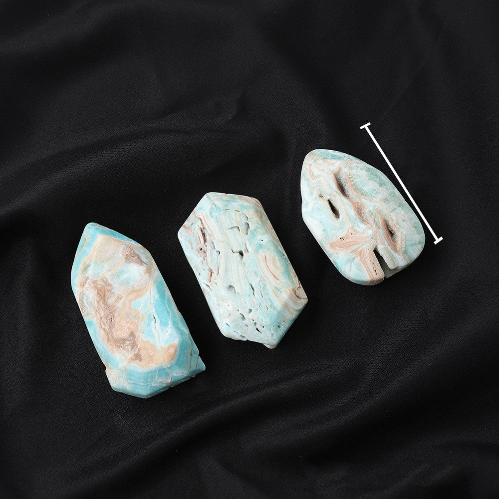 Natural Ore Rough Polished Yoga Stone Active Blood Vessel Crystal Ornament
