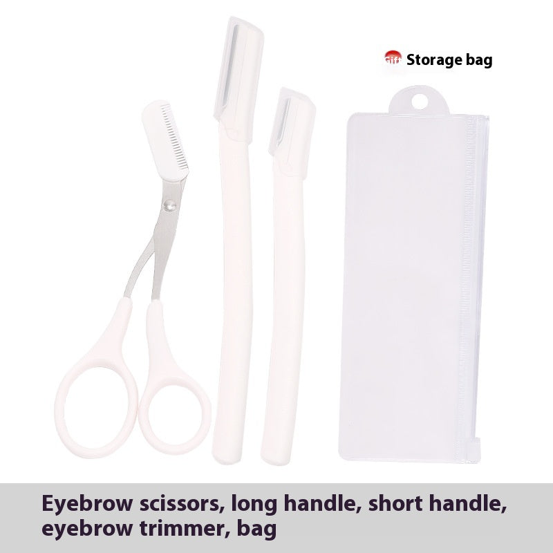 Stainless Steel Eye-brow Knife Suit Beauty Tools