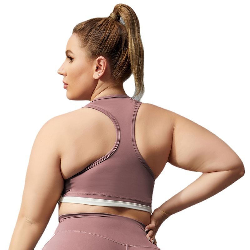 Women's Fashion Simple Solid Color Yoga Beauty Back Bra