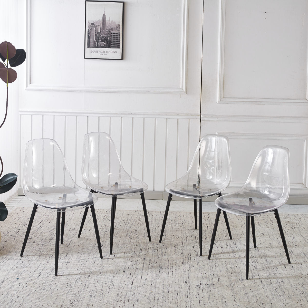 PET CHAIR 4PCS BLACK