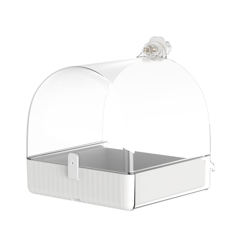 Hanging Bird Bath For Cage, 3 In 1 Multifunction Bird Bath&Bowl&House, Bird Cage Accessories Suitable For Small To Medium Birds, Like Lovebirds, Finches, Parakeets, Mannikin