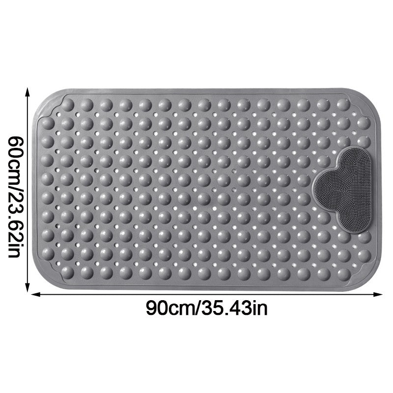 Anti Mold Rubber Shower Mat Non Slip Bathtub Strong Suction Extra Large Bath Mat