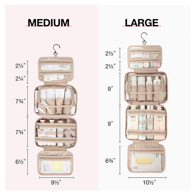 Amazon Wash Bag Hanging Travel Makeup Storage Box Portable Clear Cosmetic Bag Travel Toiletry Set
