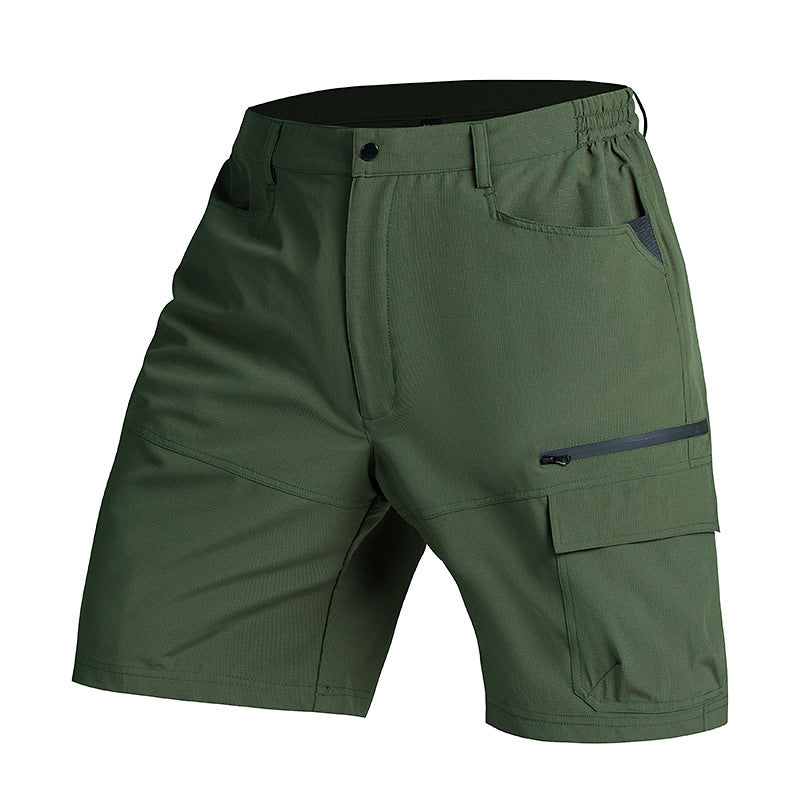New Men's Multi-Pocket Quick-Dry Breathable Sports Work Shorts Outdoor Running Casual Pants