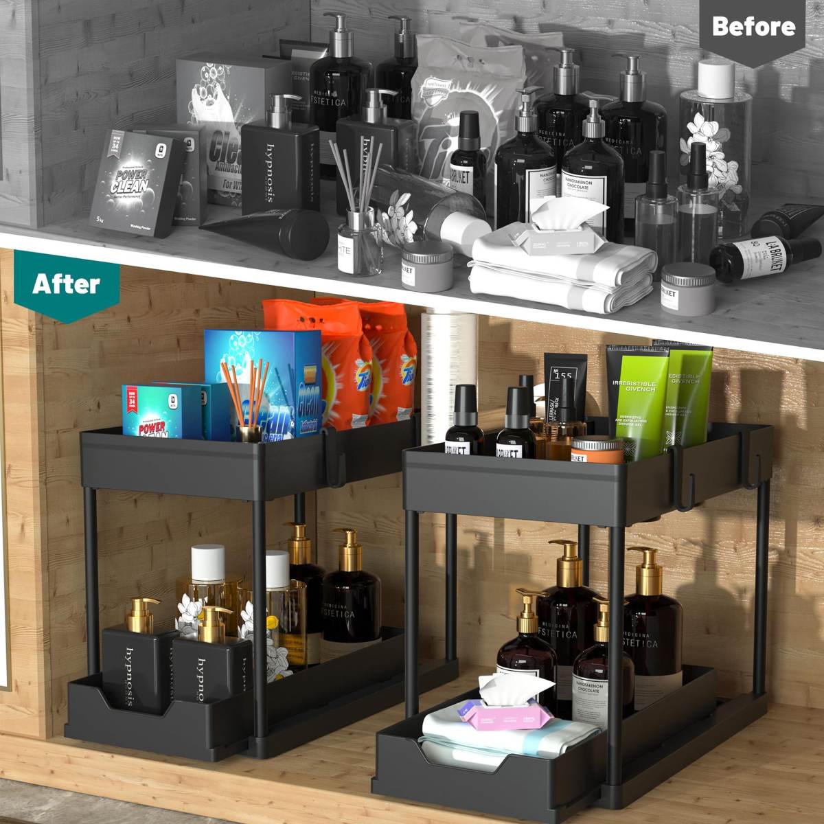 Kitchen Storage Rack A Versatile Mobile Organizer With Tiered Pull-out Shelves For Spice Jars
