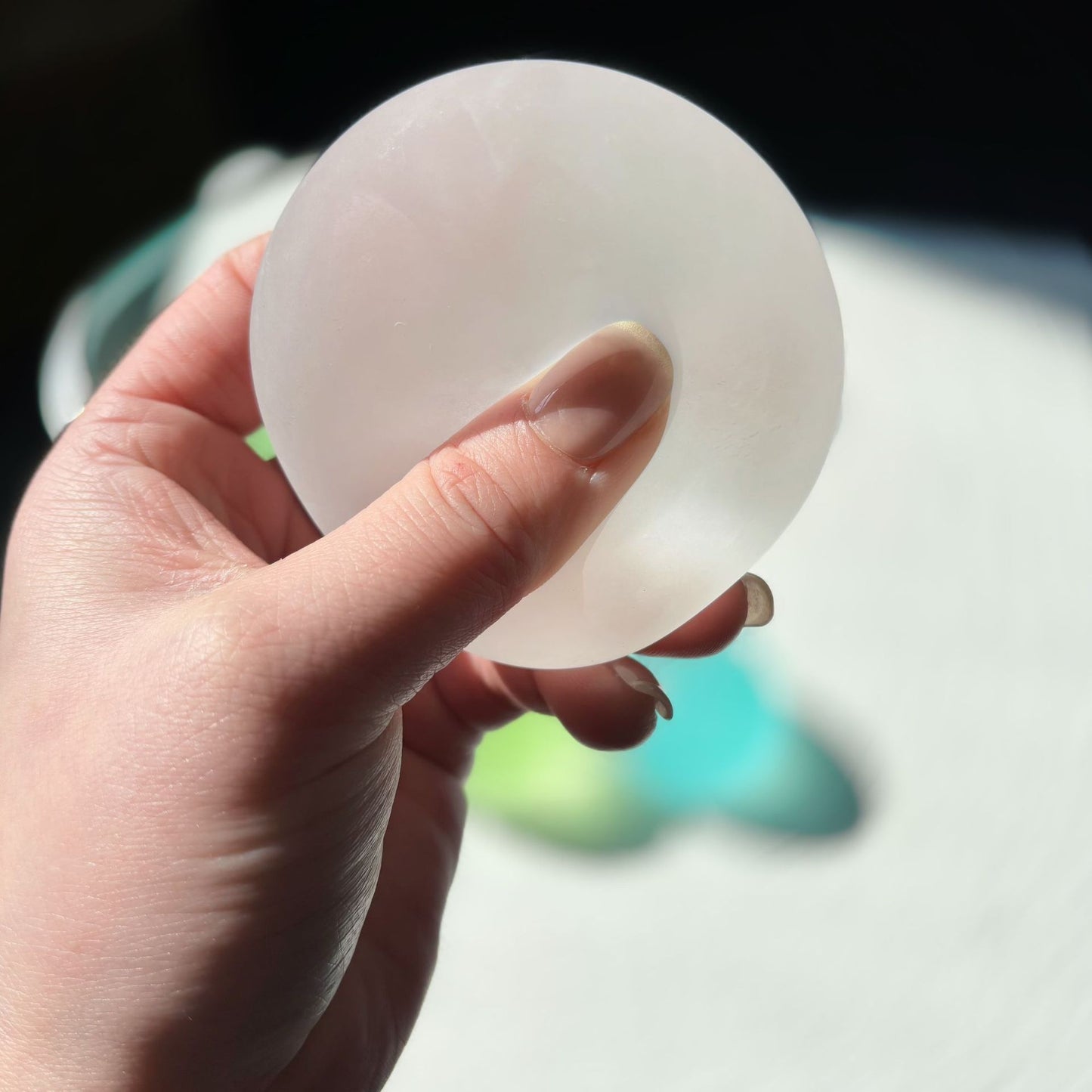 Best Selling Coconut Oil Translucent Blue Malt Candy Stress Relief Toy