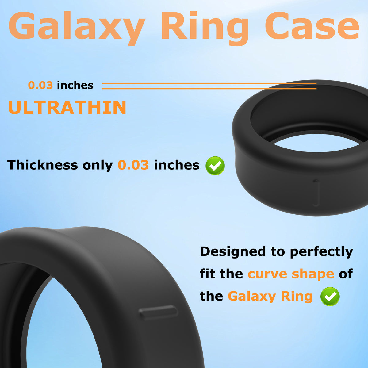 Smart Ring Protective Case Silicone Ring Sleeve