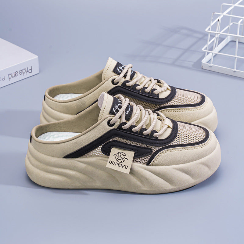 Womens Outdoor Korean-style Versatile White Shoes
