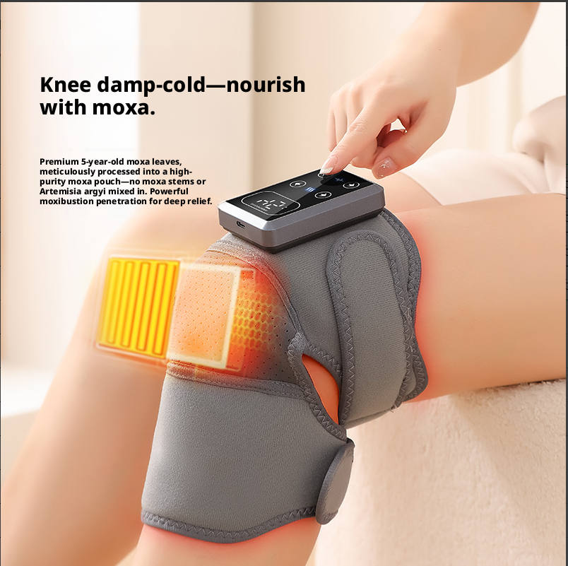 Massage kneepad-Single DL-8902-Gray-1