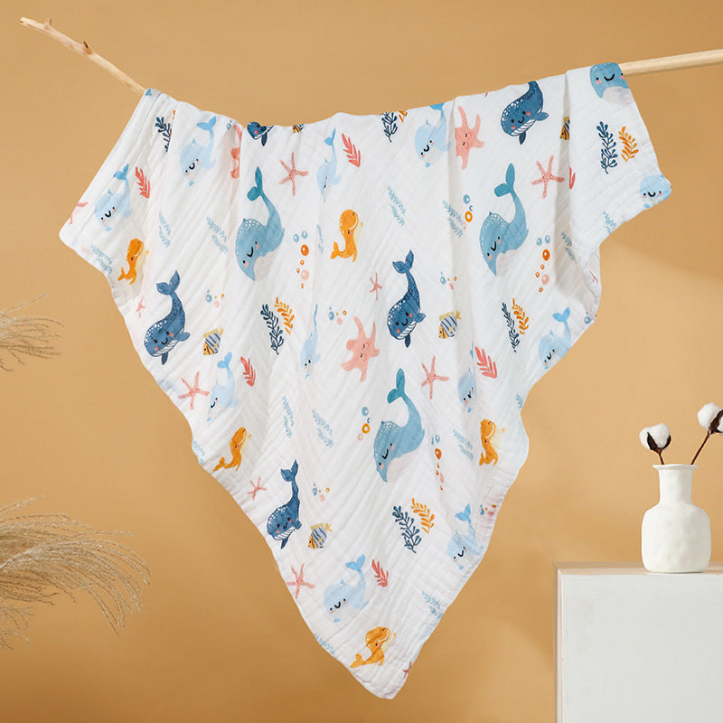 Class A Spring Summer Baby Bath Towel Pure Cotton Gauze