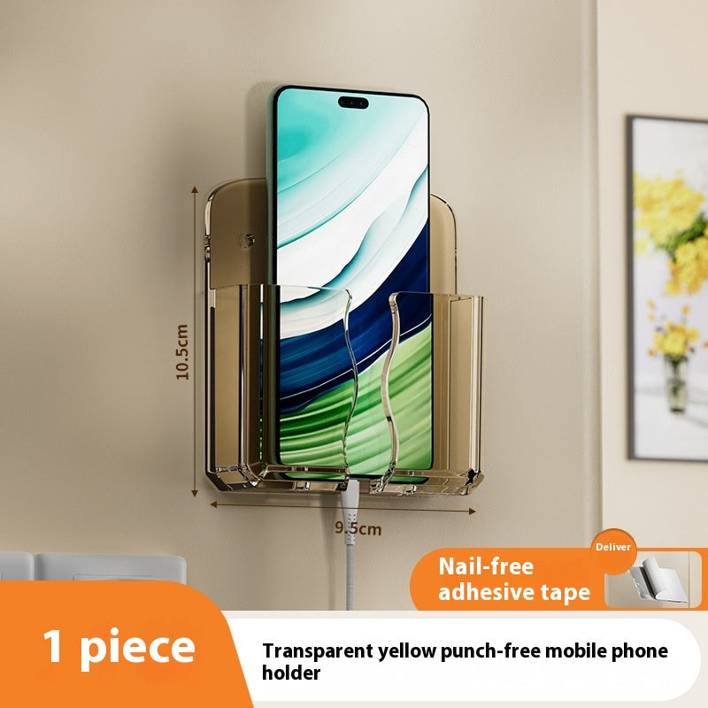 Adhesive Mobile Charging Bracket Bedroom No Punching On Walls