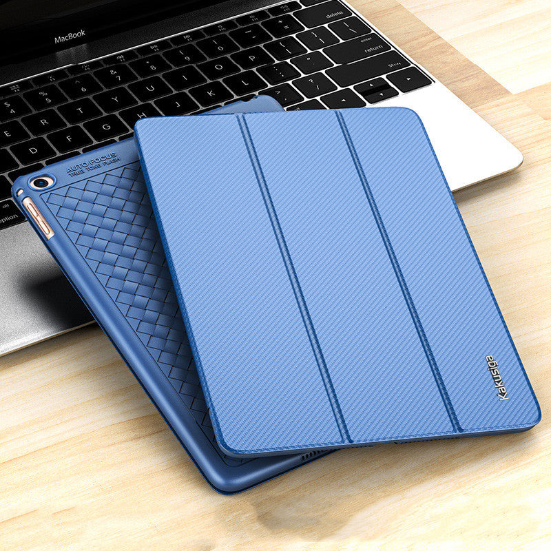 Simple Solid Color Tri-Fold Flat Cooling Protective Cover