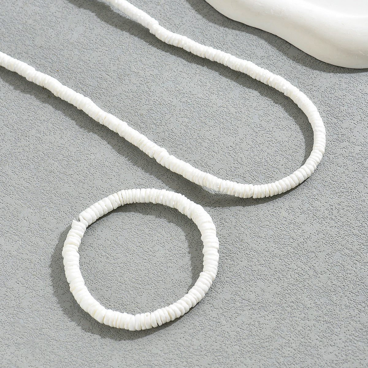 European American Cross-border Women Jewelry Set, Geometric Vacation Style Braided Shell Clavicle Necklace, Premium Texture Versatile Daily Neck Accessories