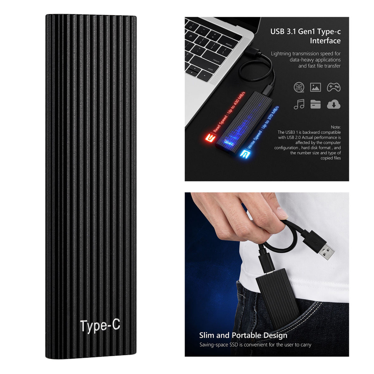 Portable Mobile Solid State Hard Drive