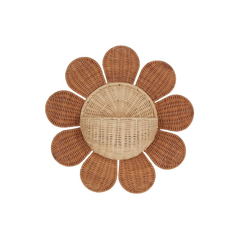 Rattan Lace Wall-Hanging Basket For Home And Guesthouse Wall Decor