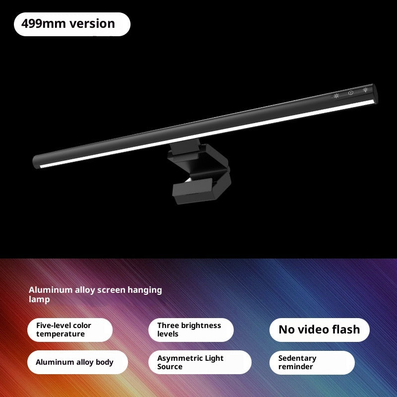 Aluminum Alloy Computer Screen Hanging Lamp Eye Protection Asymmetric Light Source
