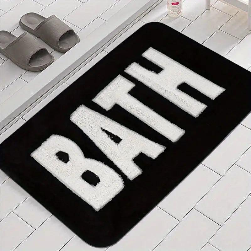 Simple Cashmere-like Non-slip Absorbent Bath And Shower Mat