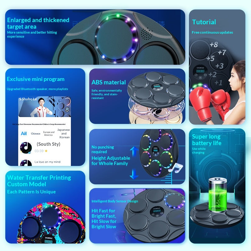 Smart Music Boxing Machine Wall Target Home Fitness Equipment
