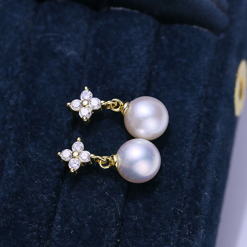 DIY Accessories Pearl Stud Earrings Eardrop Frame