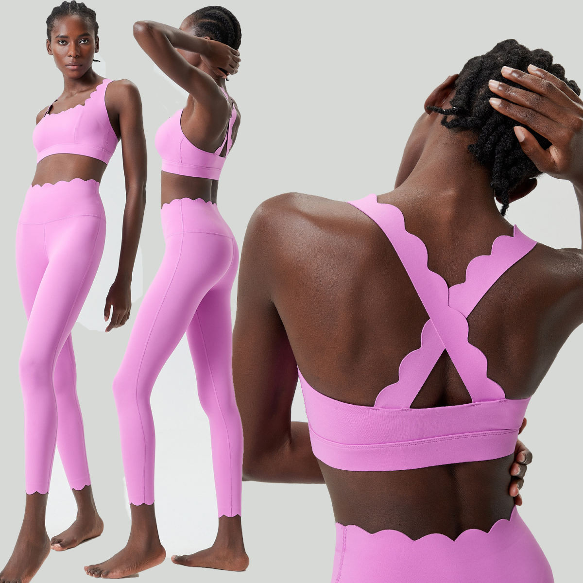 Liquid Glue Small Wave Yoga Clothes Suit Women