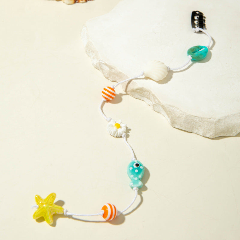 Fashionable Beach Conch Shell Braided Hair Ornament