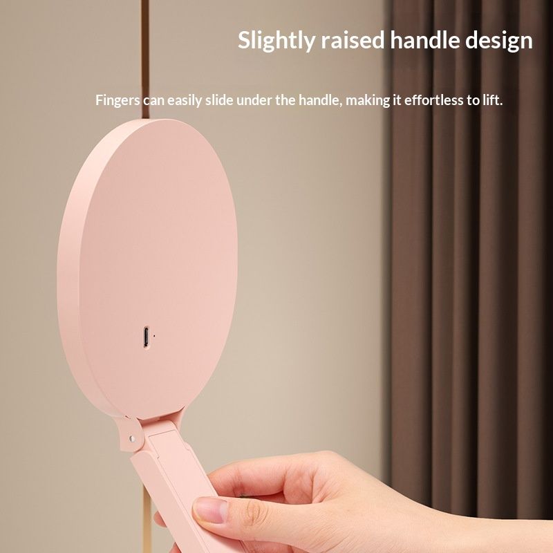 Portable Handheld LED Makeup Mirror With Light