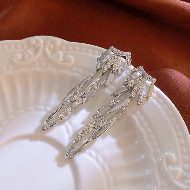 Retro Style Floral Stud Earrings For Women Vintage Flower Silver Earrings Fashion Jewelry