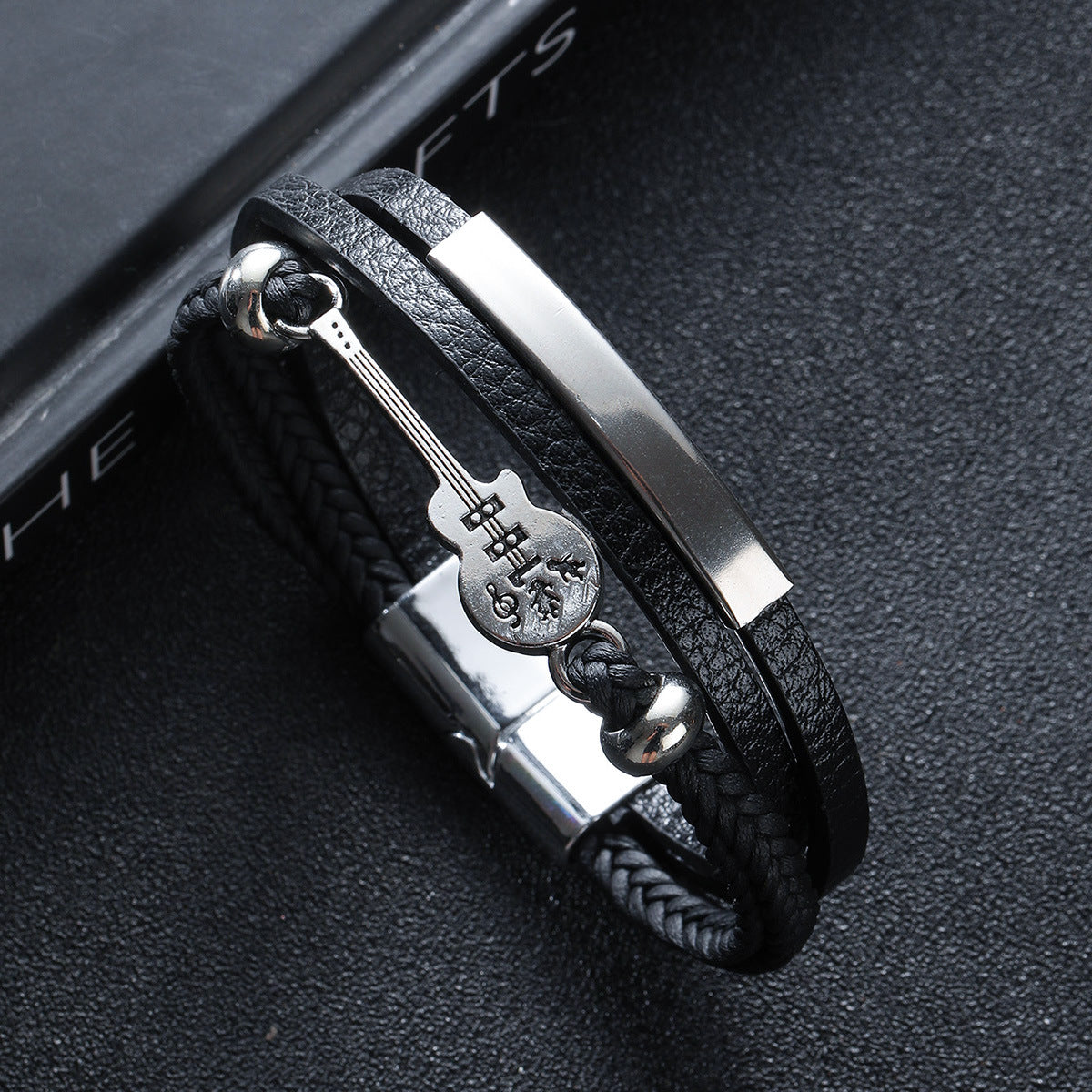 Punk-style Mens Fashion Creative Multi-layer Leather Bracelet