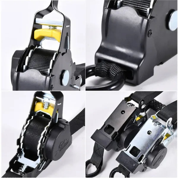 2Pcs Robust Cargo Strap Featuring Automatic Retraction, Requiring No Assembly, Allows For Easy Extension And Contraction, Making It An Ideal Gift For The Holidays