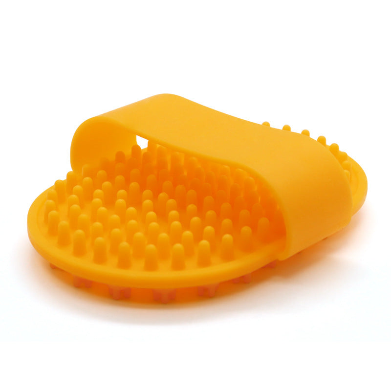 Pet Silicone Bath Brush Specialized Cleaning Tool For Cats And Dogs