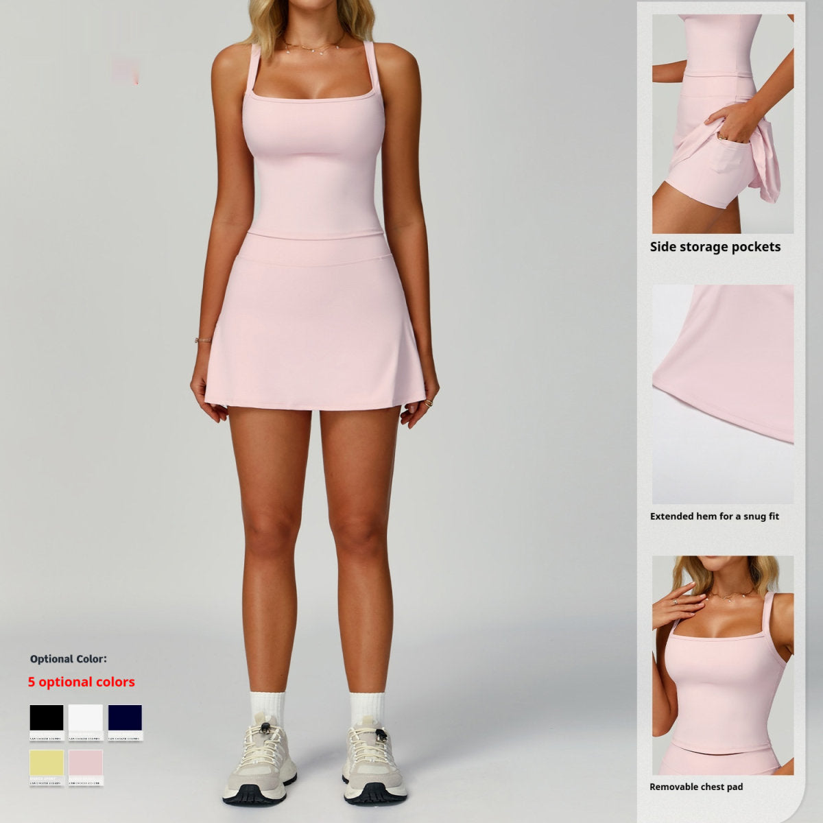 Nude Feel Sports Suit Anti-exposure Yoga Clothes