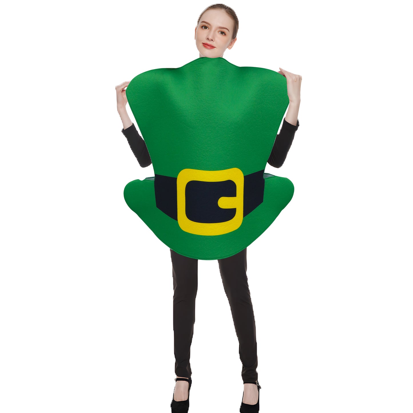Best-selling St Patricks Day Costume Parade Outfit Beer Festival Print Green Hat Stage Performance Attire