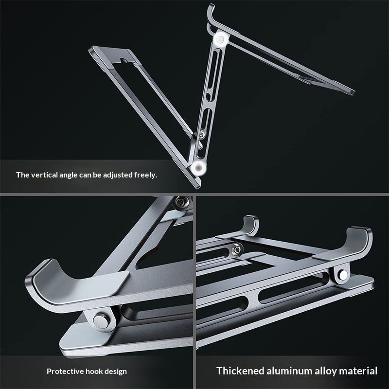 Aluminum Alloy Double-Layer Height-Adjustable Folding Storage Cooling Stand