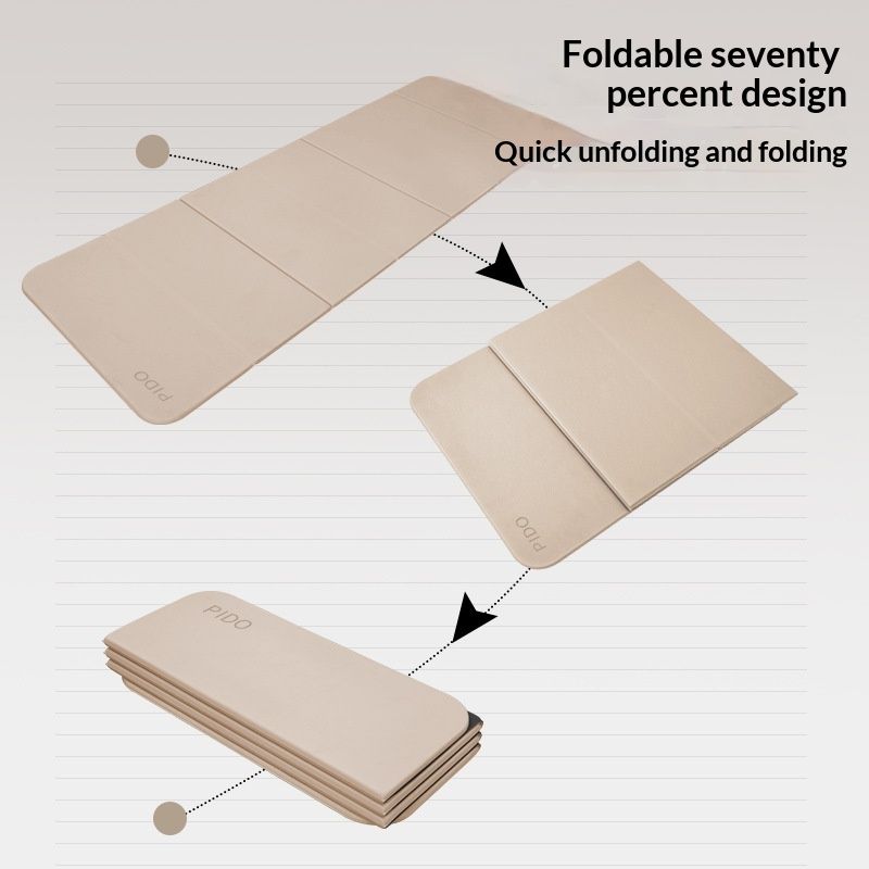 Two-color Foldable Non-slip Yoga Mat Thickened And Widened For Fitness